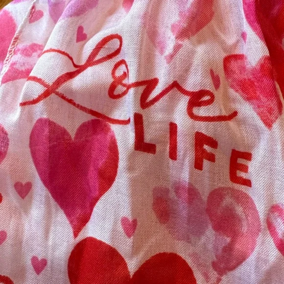 Valentine's Day Super Cute Scarf - Love Life Choose Kindness - Picture 3 of 6